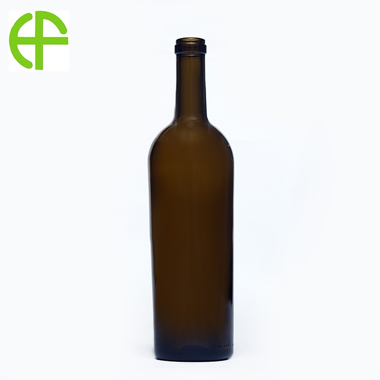750 ml steklenica za vino Shacheng 992, olivno zelena