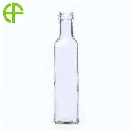 250 ml bela kvadratna steklenica za oljčno olje