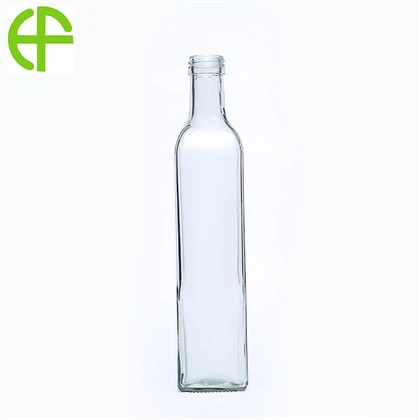 500 ml bela kvadratna steklenica za oljčno olje